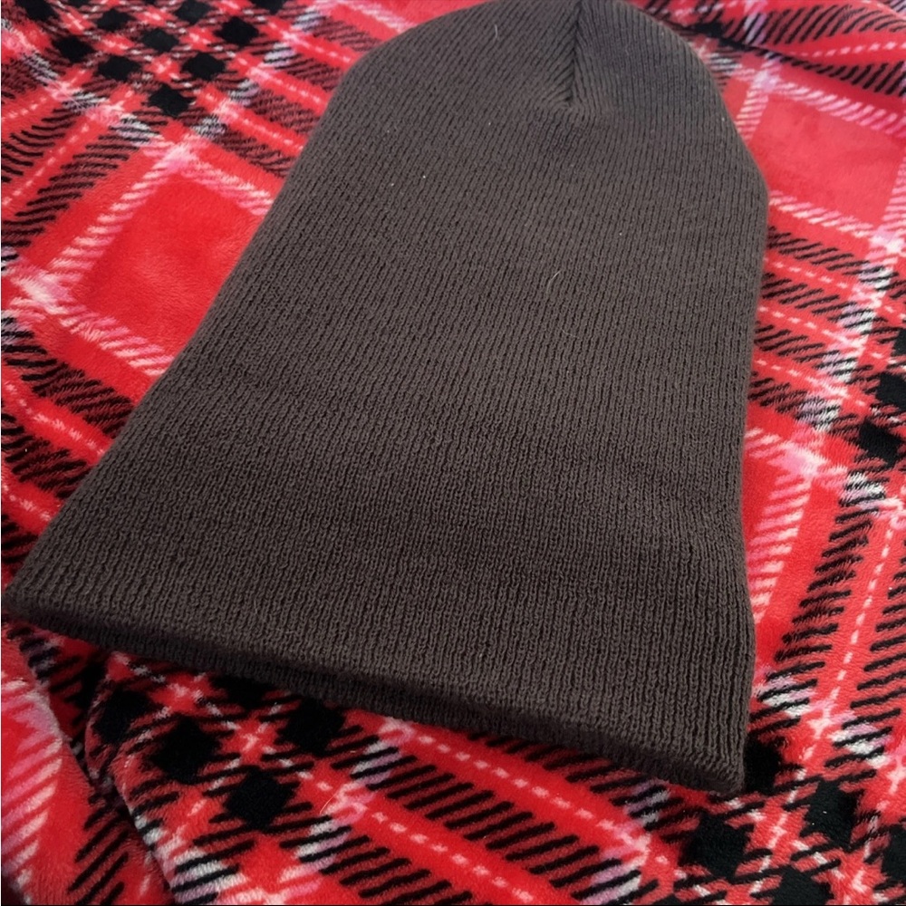 Carhartt Beanie tobaggan hat brown/purple plum color unisex winter OS one size - Picture 6 of 7